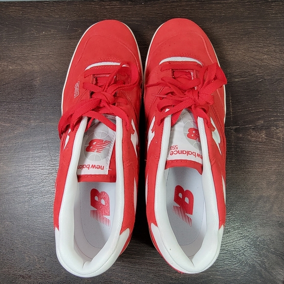 *BRAND NEW* New Balance 550 Suede Pack Team Red Men's Size 12.0 - Picture 6 of 7